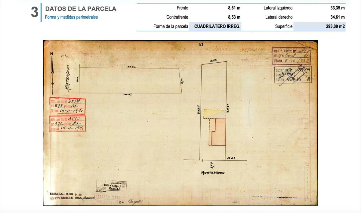 LOTE EN VENTA PARQUE PATRICIOS - MTS. 1912. foto 3
