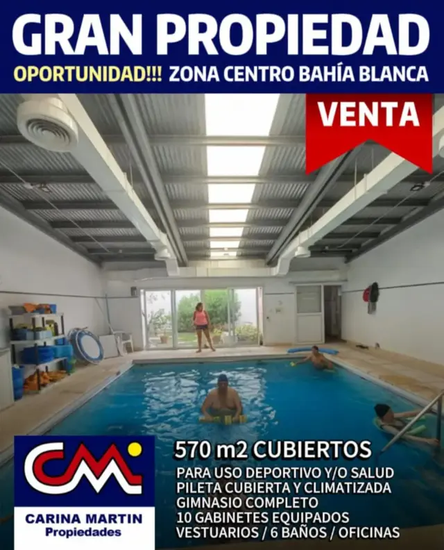 Importante Predio en Centro de la Ciudad para uso Deportivo y/o Salud