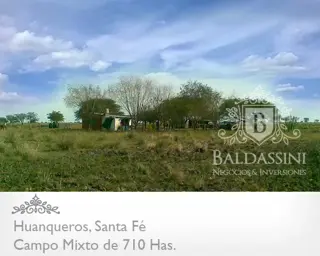 CAMPO MIXTO DE 710 HECTÁREAS EN HUANQUEROS, SANTA FE, REPÚBLICA ARGENTINA. CAMPO CON CASA, CORRALES, POZO Y OTRAS MEJORAS. PARA 700 ANIMALES. foto 1