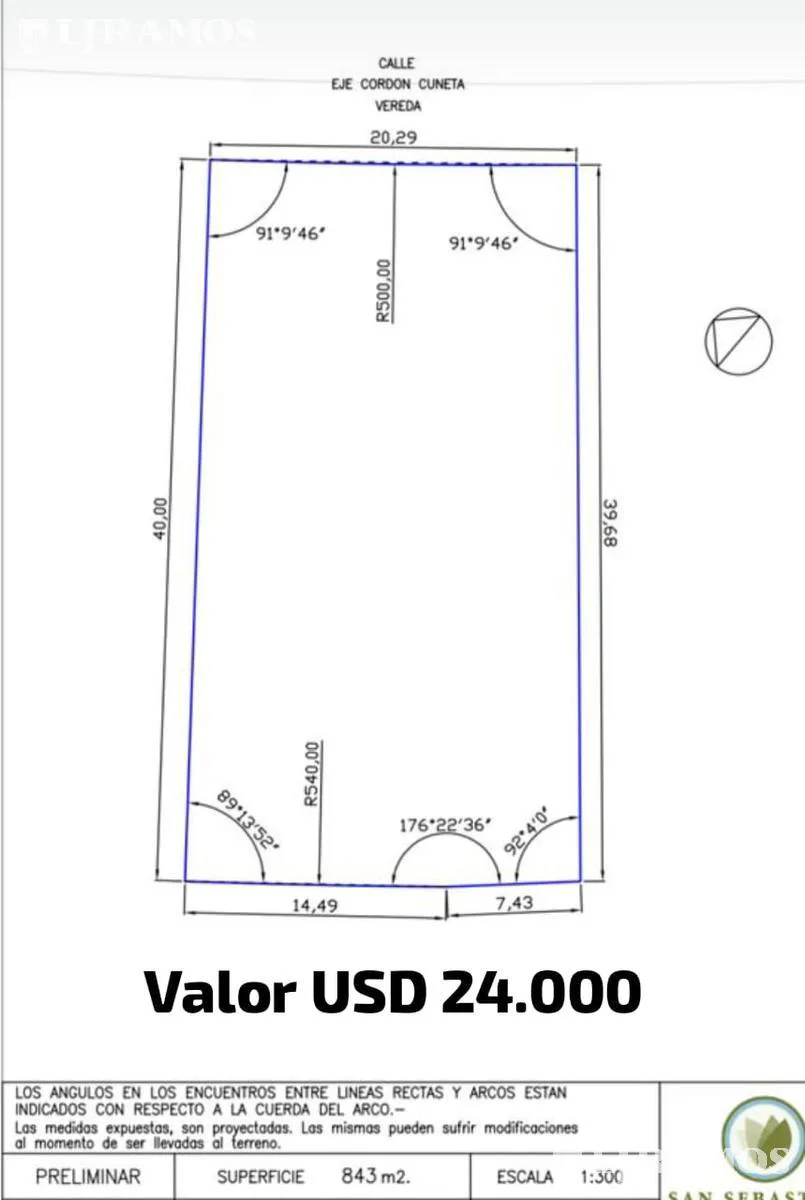 Terreno en  AREA 10 SAN SEBASTIAN se escritura en la venta MB foto 2