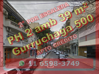 PH en Venta en Villa Crespo 2 ambientes súper luminoso 39 m2, 2do piso – Gurruchaga 500 foto 1