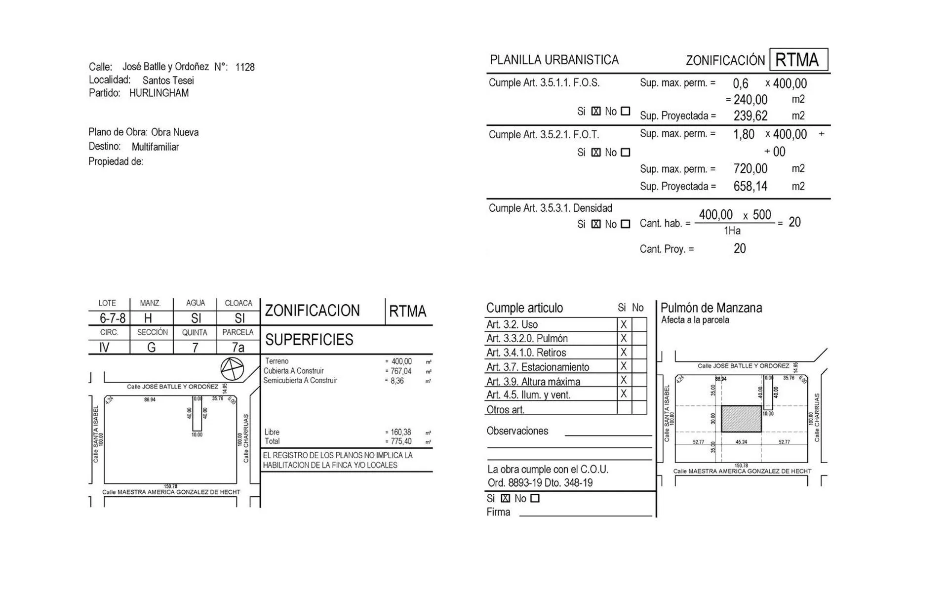 VENTA LOTE 10 X 40 EN HURLINGHAM foto 4