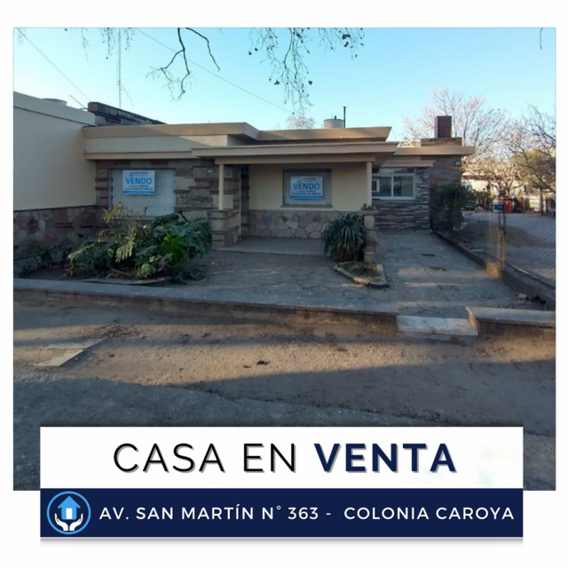 VENTA / Casa en Avenida principal, Colonia Caroya.