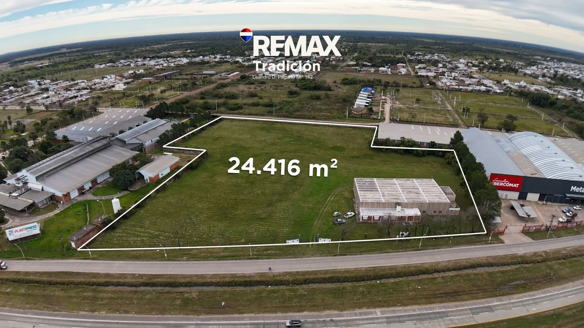 Predio industrial logístico en venta sobre Ruta 16