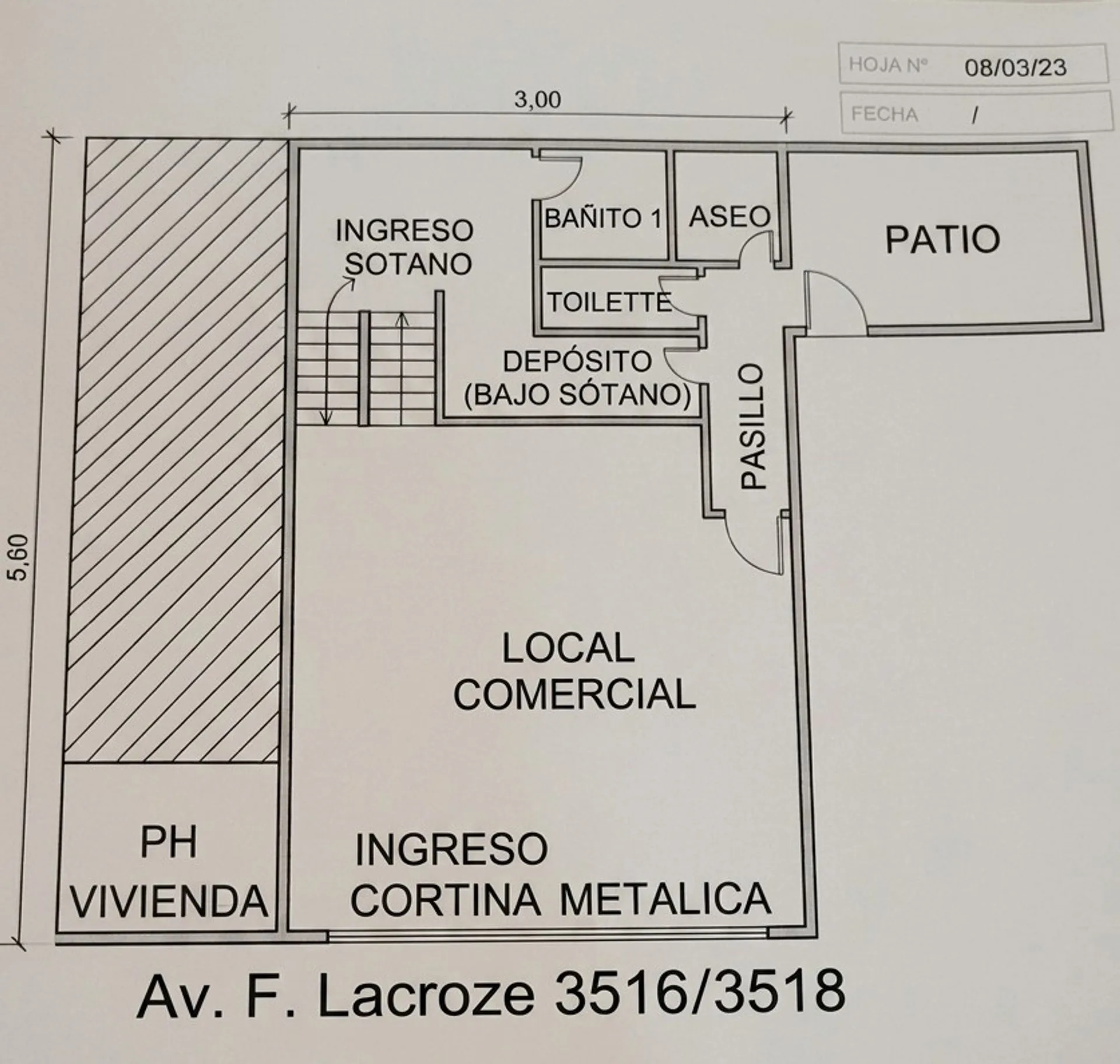 ALQUILER LOCAL COMERCIAL LACROZE Y ALVAREZ THOMAS foto 4