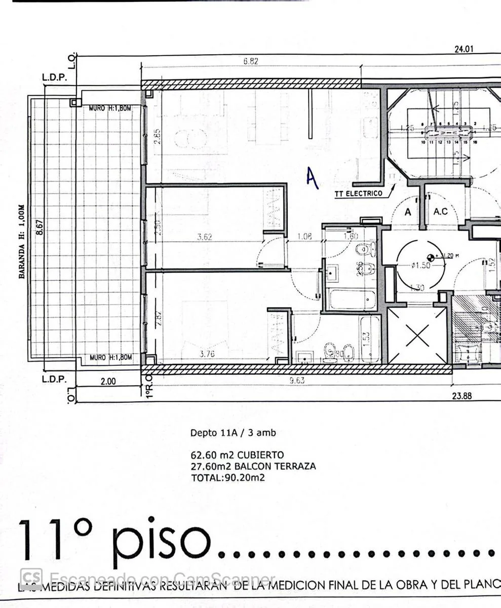 Semipiso 3 ambientes a estrenar en Almagro - Av. Díaz Vélez 4120, 11°A foto 4