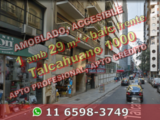Departamento en Venta en Recoleta 1 ambiente 29 m2 más balcón al frente, amoblado – Talcahuano 1000 foto 1