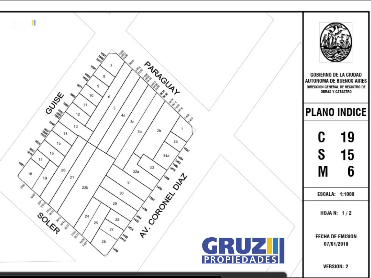 Venta lote Palermo -143,2 m2 + 3 cocheras foto 2