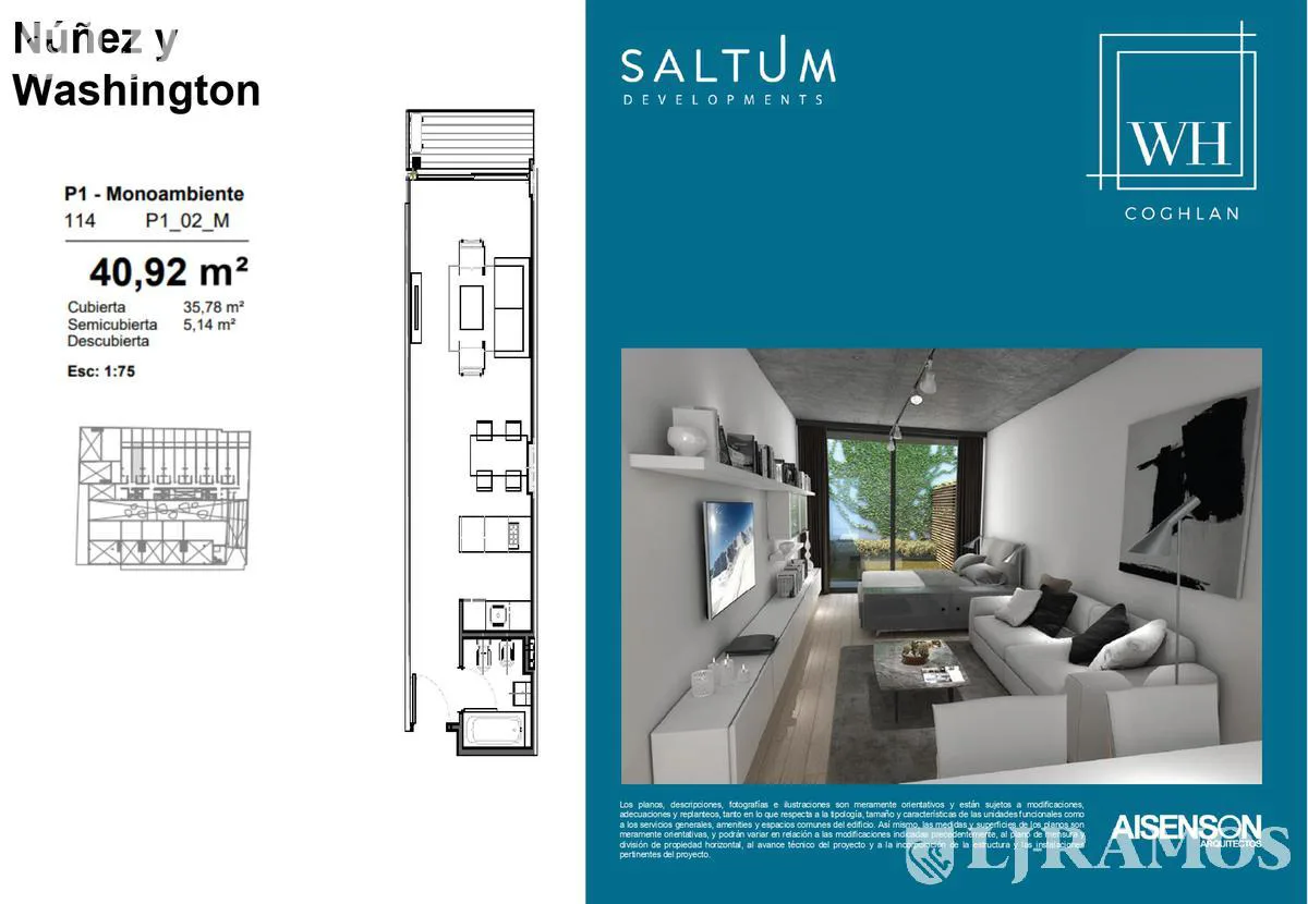 Venta Departamento Monoambiente en Coghlan con balcón foto 3