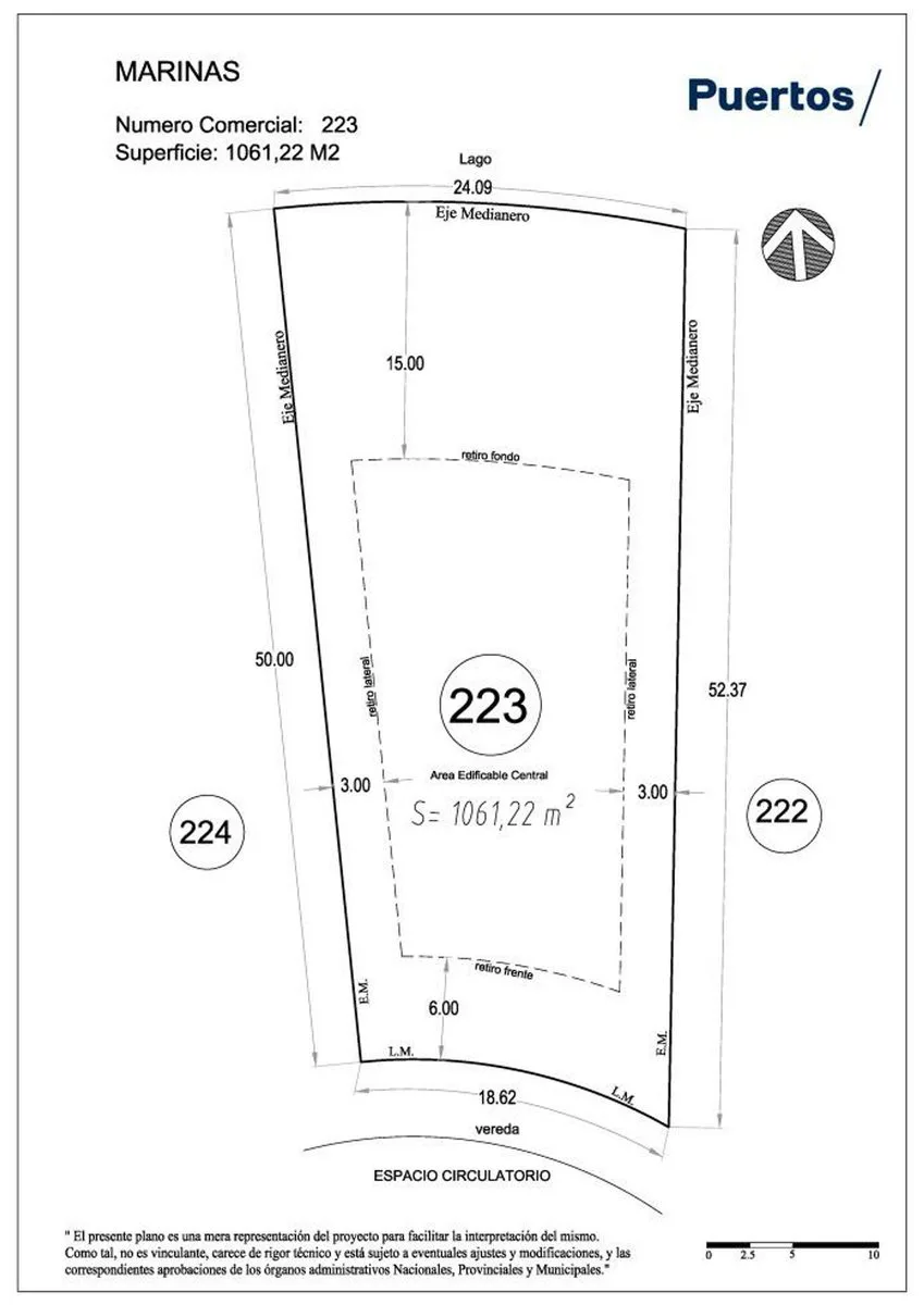 LOTE DE 1061 m2 EN MARINAS, PUERTOS DEL LAGO foto 3