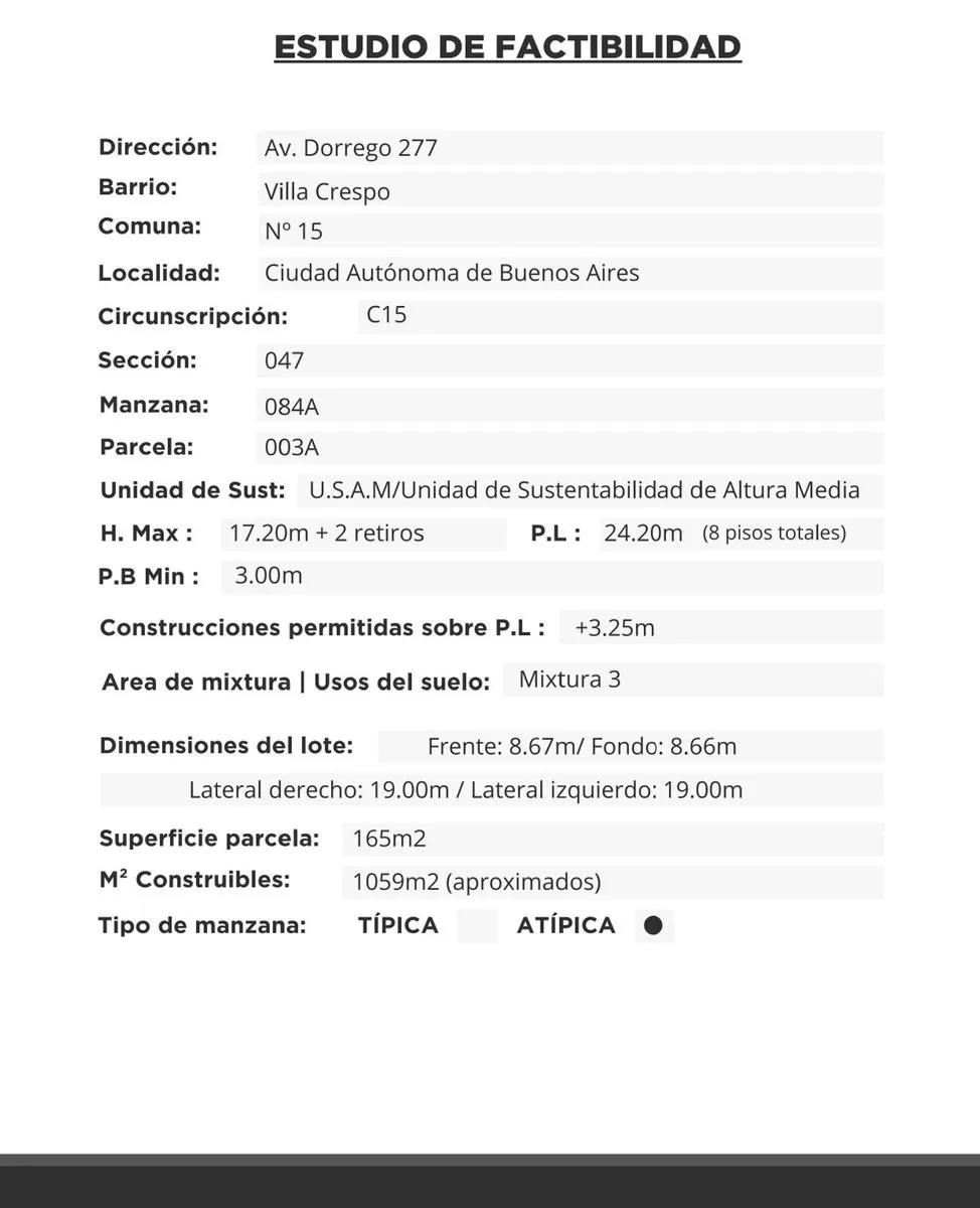 VENTA LOTE EXCEPCIONAL UBICACIÓN VILLA CRESPO foto 3
