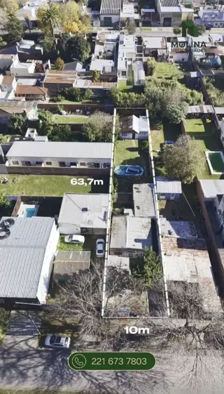 Lote de 637m² con construcción calle 81 entre 13 y 14 foto 2