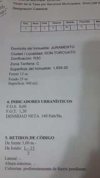 LOTE IMPORTANTE SUPERFICIE Y ZONA.....EMPRENDIMIENTO!!! foto 5