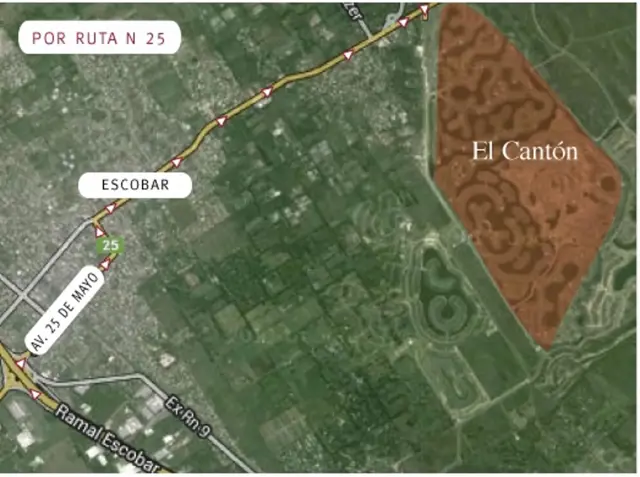 SE VENDE LOTE 850M2 EN BARRIO EL CANTON ESCOBAR (BARRIO GOLF)