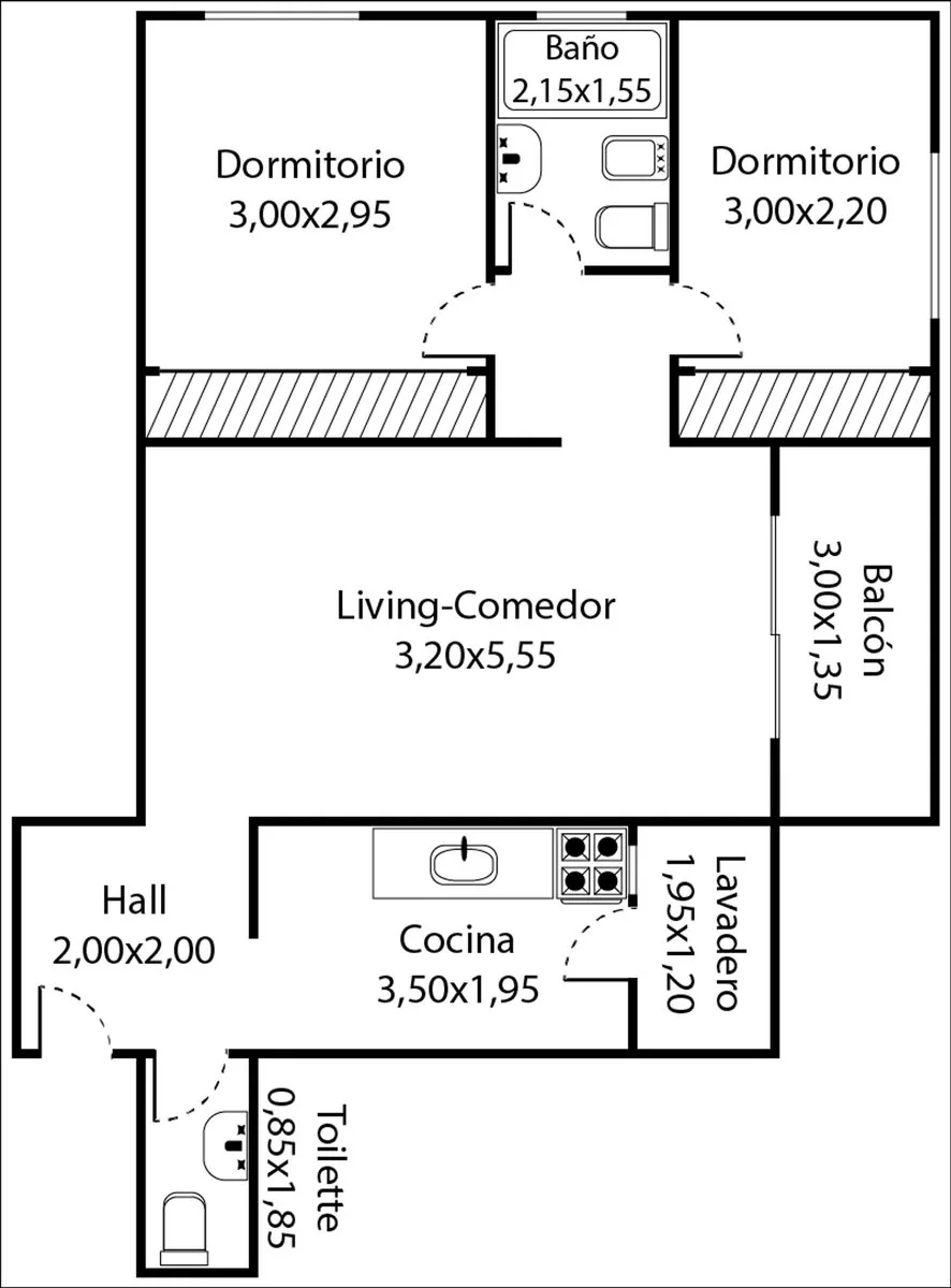 VENTA DEPARTAMENTO 3 AMBIENTES CABALLITO BALCÓN foto 4