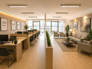 Moderna Oficina con excelente iluminación, cocina y baño privado, Monserrat. foto 1