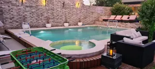 CASA CON PISCINA Y JARDIN , GIMNASIO Y SUM , LOTE DE 10.04 X 61.75 MTS , 4 AMBIENTES foto 5