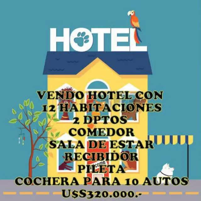 VENTA HOTEL BARRIO MALVINAS VILLA CARLOS PAZ