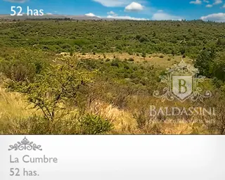 52 HAS EN LA CUMBRE  - ACCESO SOBRE CAMINO DE LOS ARTESANOS. LUZ EN CAMPO - GRAN VISTA. IDEAL PROYECTO TURÍSTICO - UN ARROYO LO ATRAVIESA - CERCA DEL foto 2