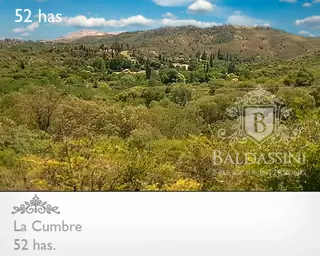 52 HAS EN LA CUMBRE  - ACCESO SOBRE CAMINO DE LOS ARTESANOS. LUZ EN CAMPO - GRAN VISTA. IDEAL PROYECTO TURÍSTICO - UN ARROYO LO ATRAVIESA - CERCA DEL foto 3