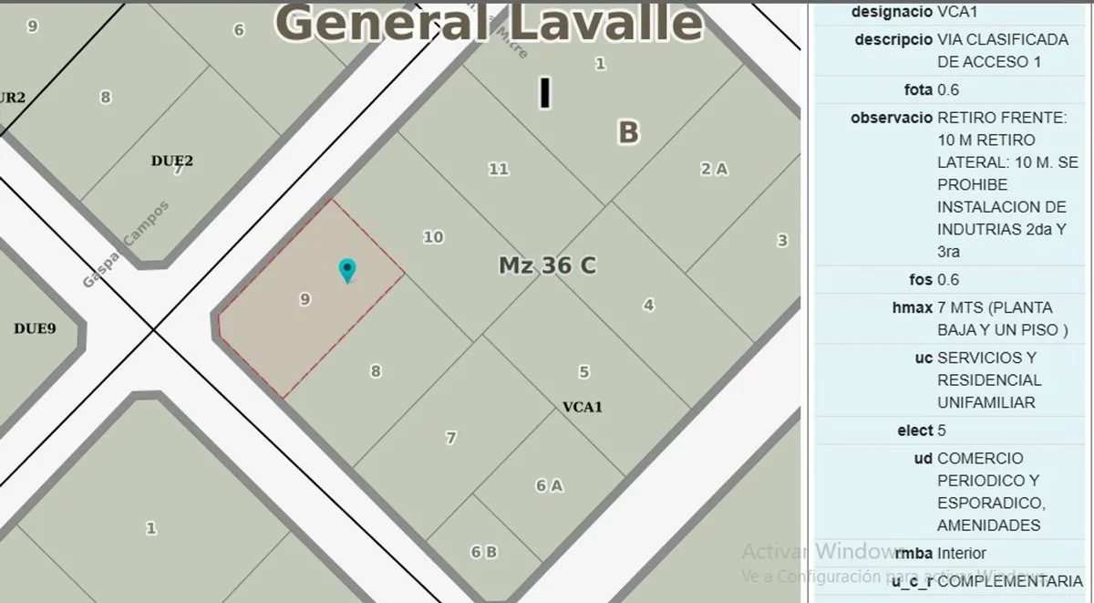 Venta lote General Lavalle foto 4