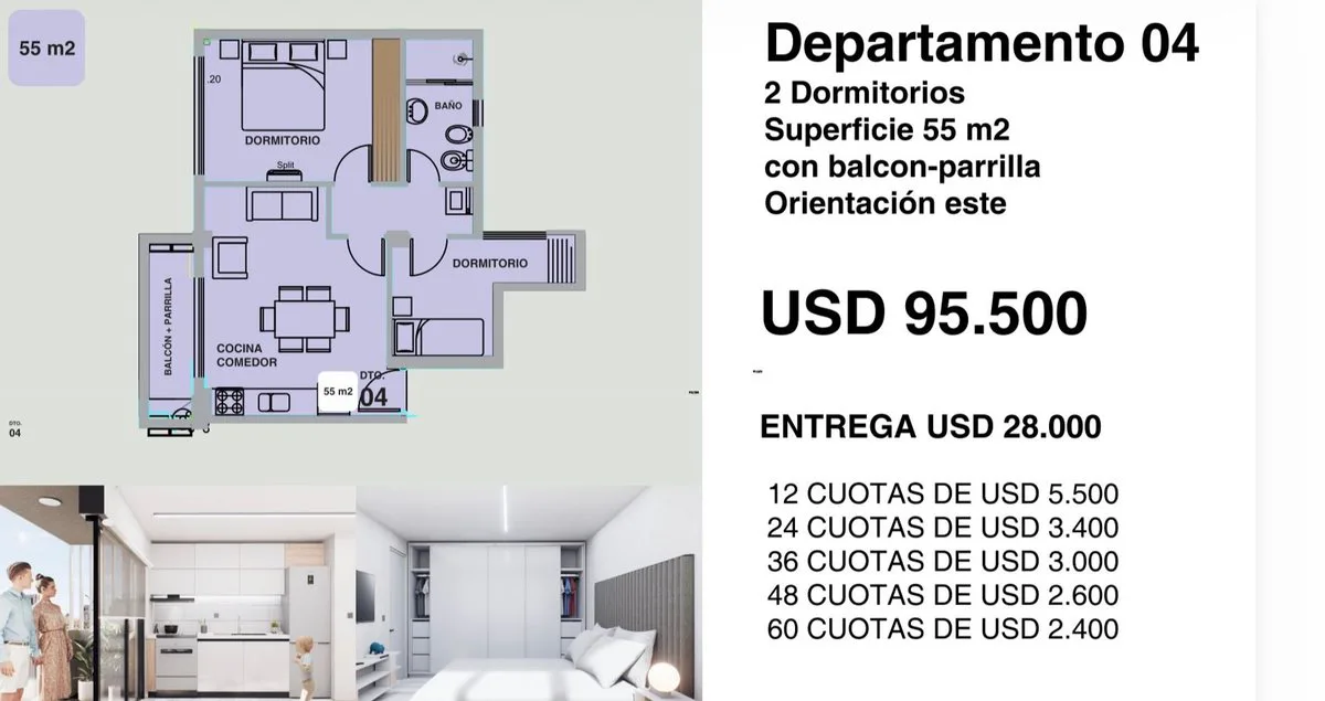 Departamento en venta 2 Dormitorios - Allen foto 3