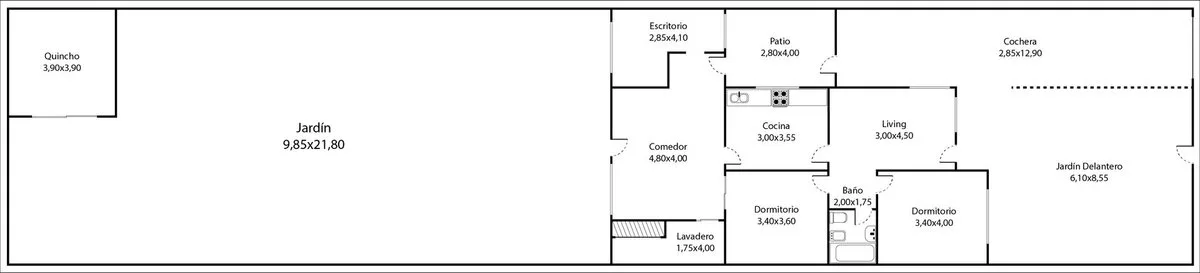 VENTA CASA 5 AMBIENTES GRAN JARDIN COCHERAS MORÓN foto 3