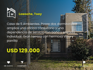 Casaquinta con Pileta, Cochera, galería con parrilla semi cubierta y terraza. foto 1
