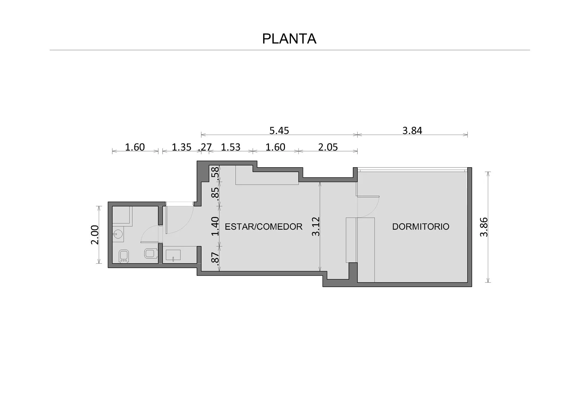 VENTA MONOAMBIENTE DIVIDO 43MTS BALVANERA LUMINOSO foto 2