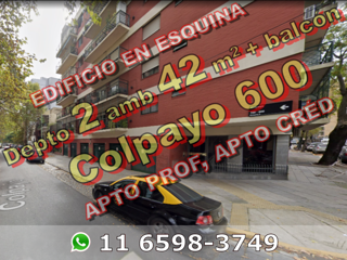 EXCELENTE - Departamento en Venta en Caballito 2 ambientes 42 m2 + balcón al frente - Colpayo 600 foto 1