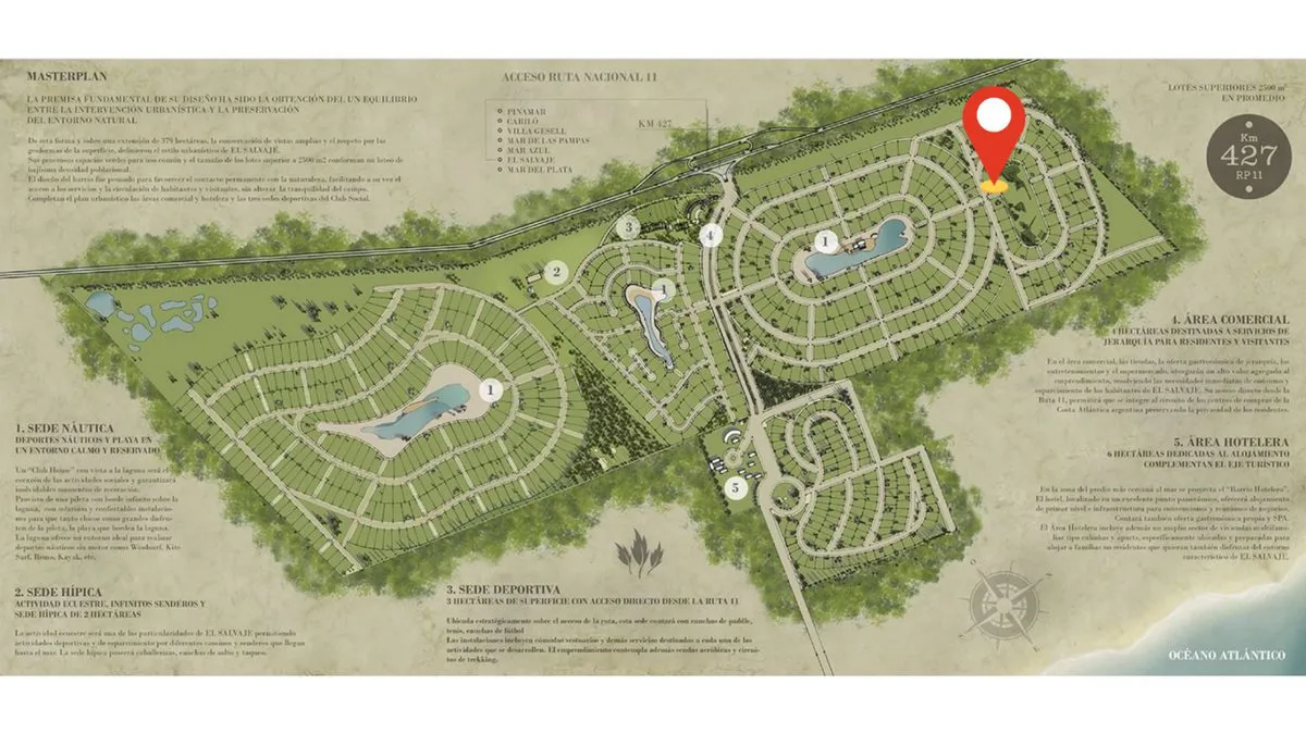 VENTA LOTE EL SALVAJE CHACRAS MARITIMAS 2500M2 foto 3