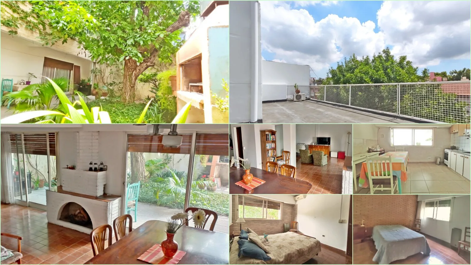 Casa con Jardín, Garaje, Terraza y Parrilla en Villa del Parque