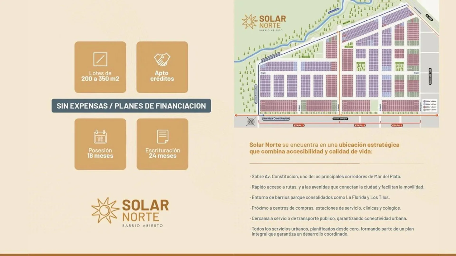 VENTA LOTE 214 MTR2 - BARRIO ABIERTO SOLAR NORTE foto 2