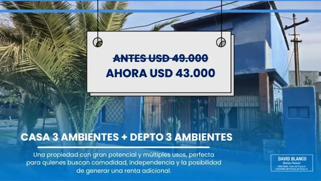 VENTA - CASA 6 AMBIENTES - LONGCHAMPS - APTO CREDITO