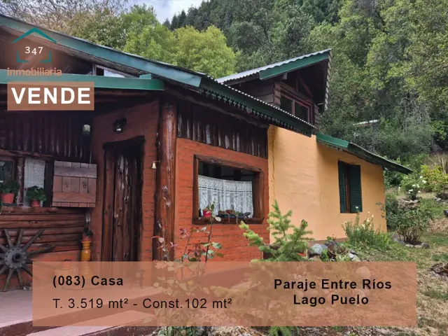 (083) Lago Puelo, CASA en venta de 102m2 (Paraje Entre Rios)