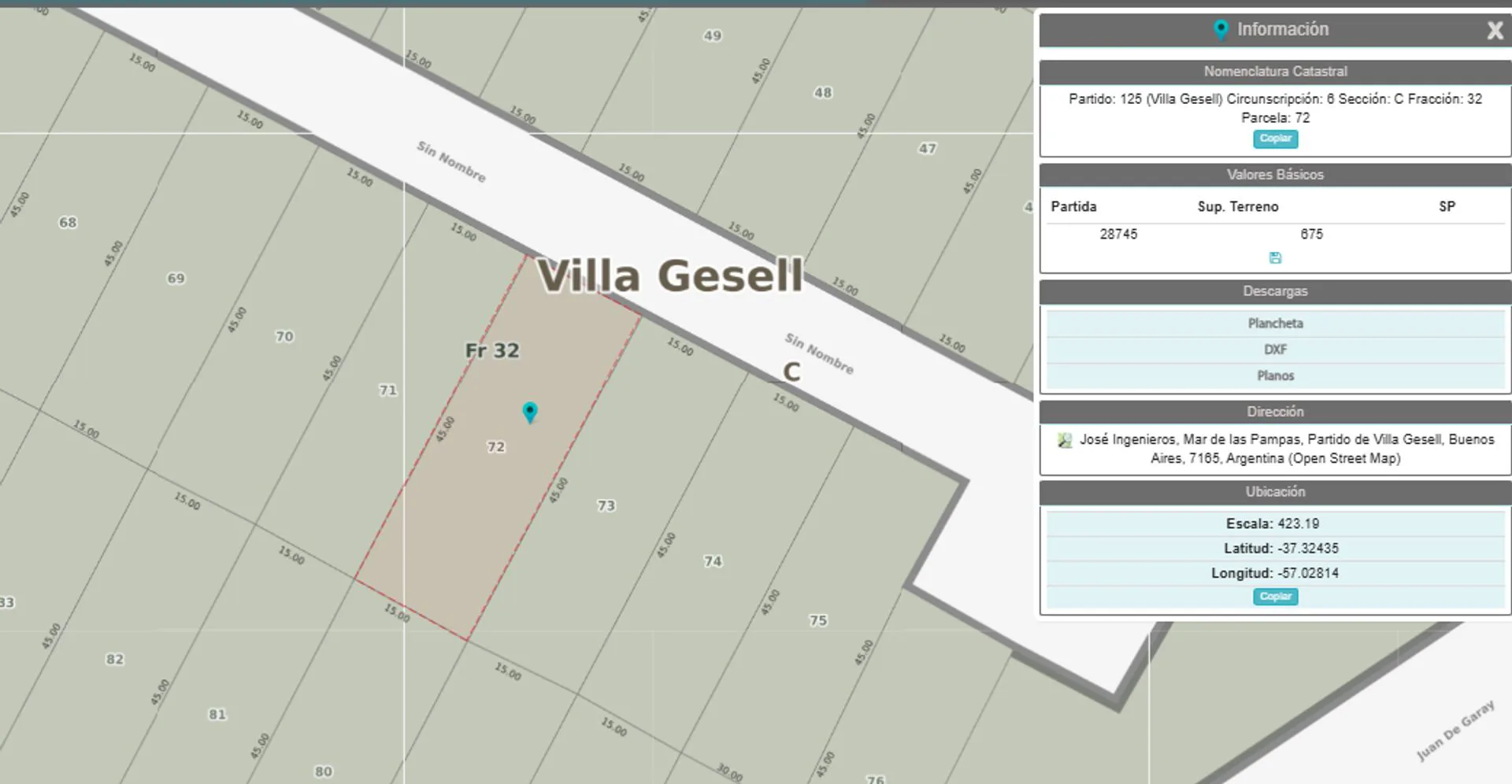 VENTA LOTE MAR DE LAS PAMPAS