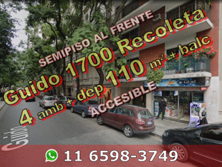 Departamento en Venta en Recoleta 4 ambientes + dependencia 110 m2 + balcón - Guido 1700 foto 1