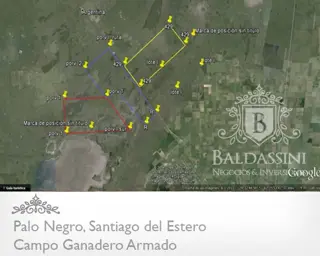 CAMPO GANADERO DE 2500 HAS EN PALO SANTO, SANTIAGO DEL ESTERO CASI EN LA FRONTERA CON SANTA FE. CAMPO ARMADO. ALAMBRADO - MEJORAS - REPRESAS DE AGUA foto 1