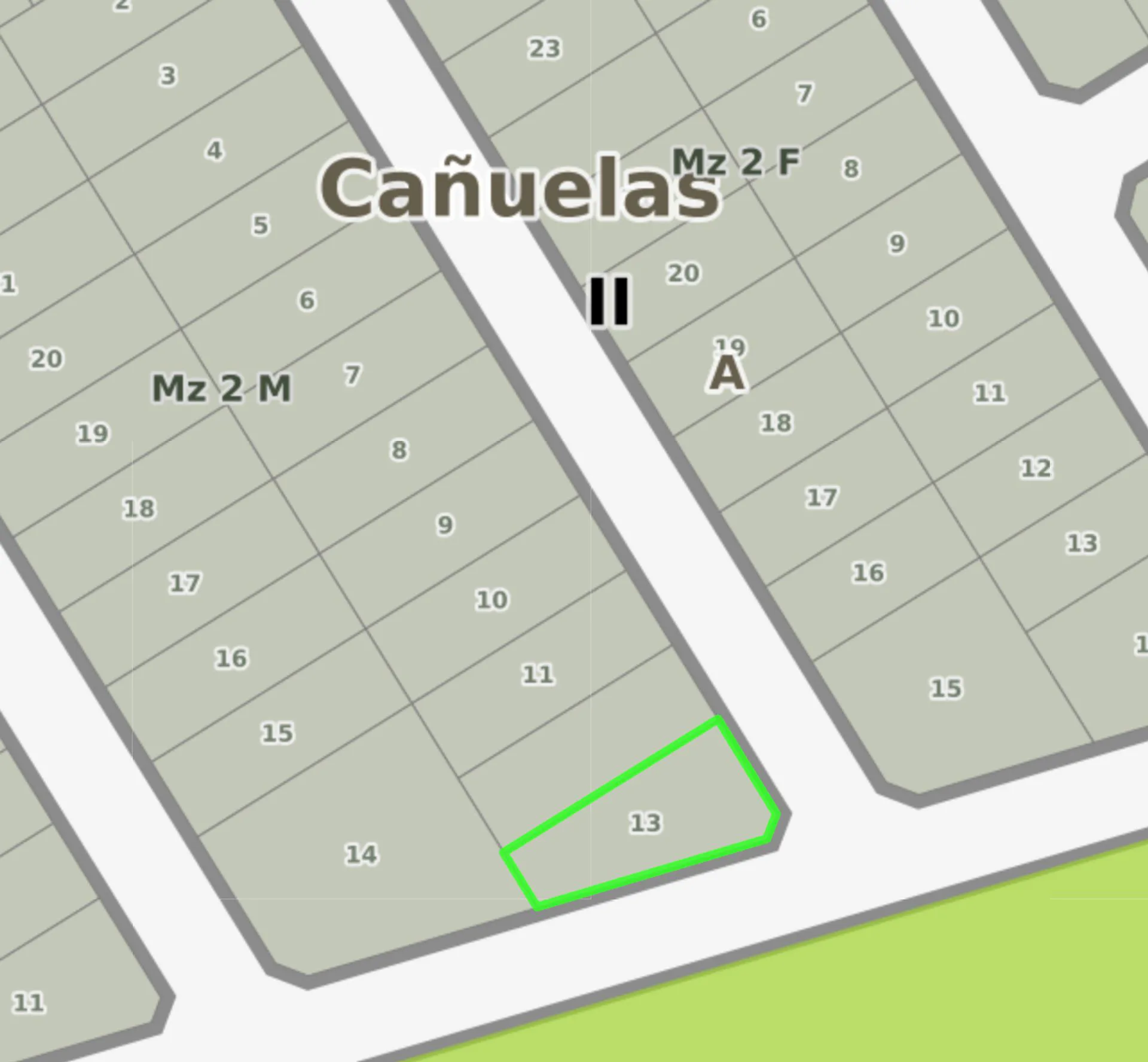 VENTA LOTE de 360 MTS2 EN  CAÑUELAS MAXIMO PAZ foto 2