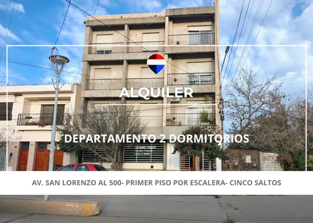 ALQUILER DE DEPTO 2 DORMITORIOS- CINCO SALTOS