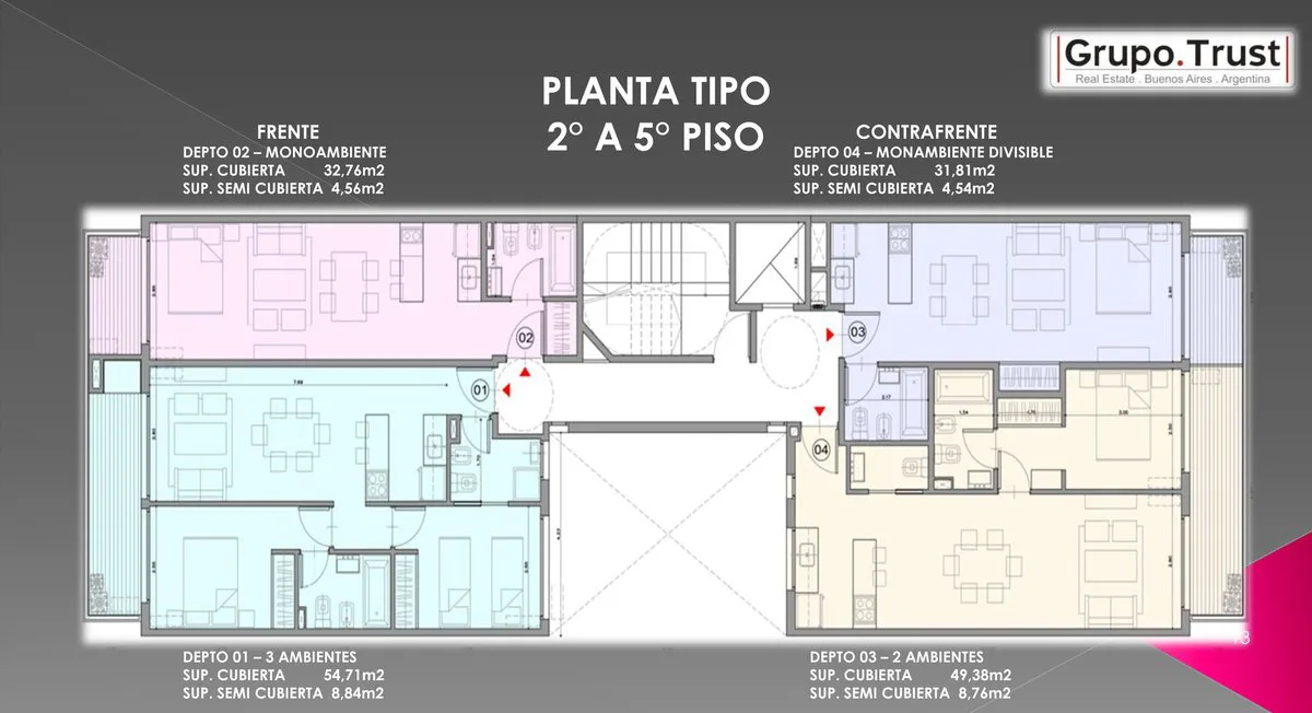 Arcadia Art Residence Monoambient Piso 3 FTE foto 5