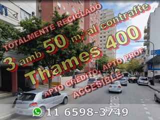 Departamento en Venta en Villa Crespo 3 ambientes 50 m2 al contrafrente, totalmente reciclado - Thames 400 foto 1