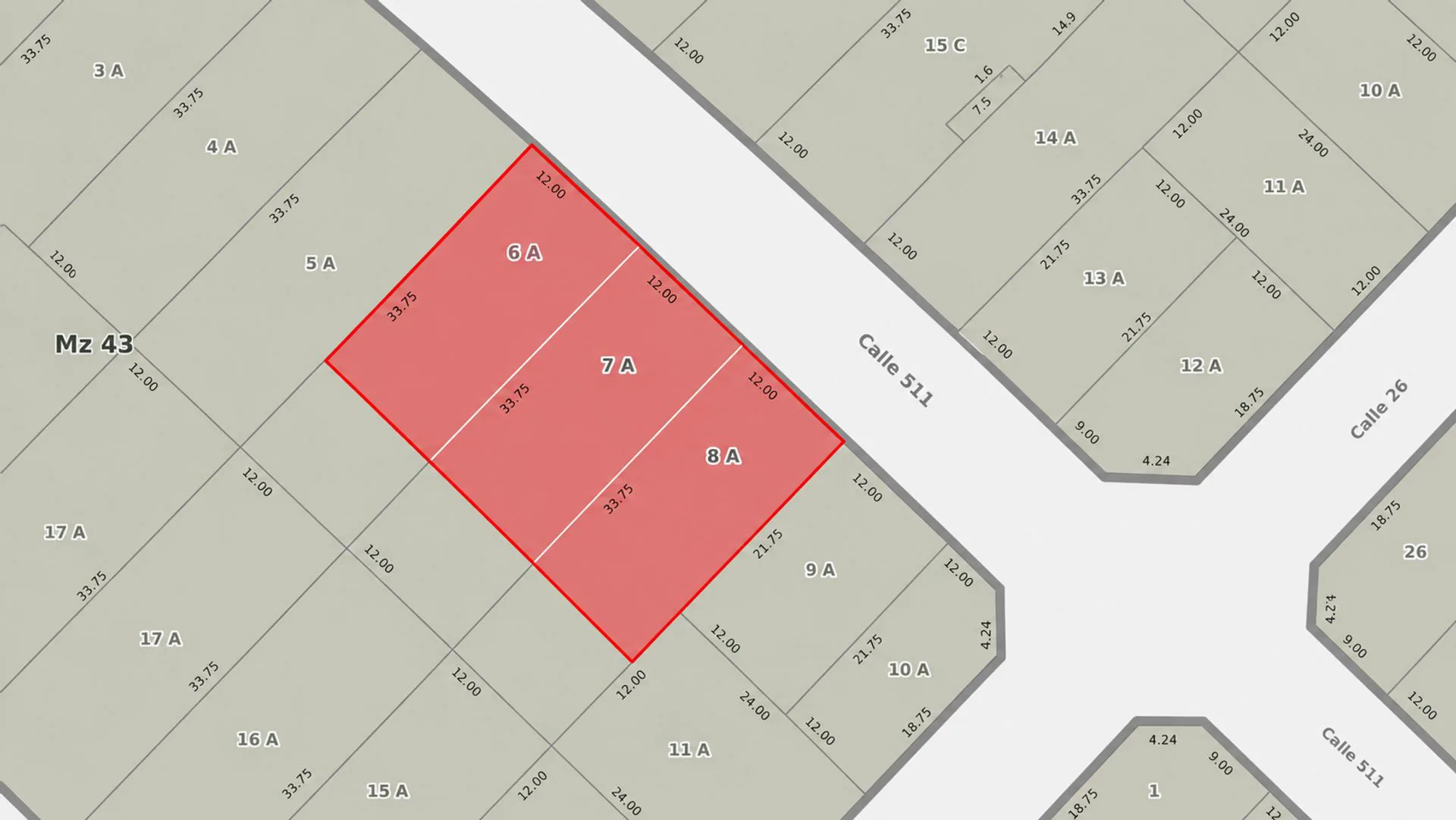 VENTA TRES LOTES CONTIGUOS 1.215 M² EN ACANTILADOS