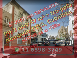 Departamento (PH) en Venta en Caballito 2 ambientes 57 m2 c terraza propia – Neuquén 1100 foto 1