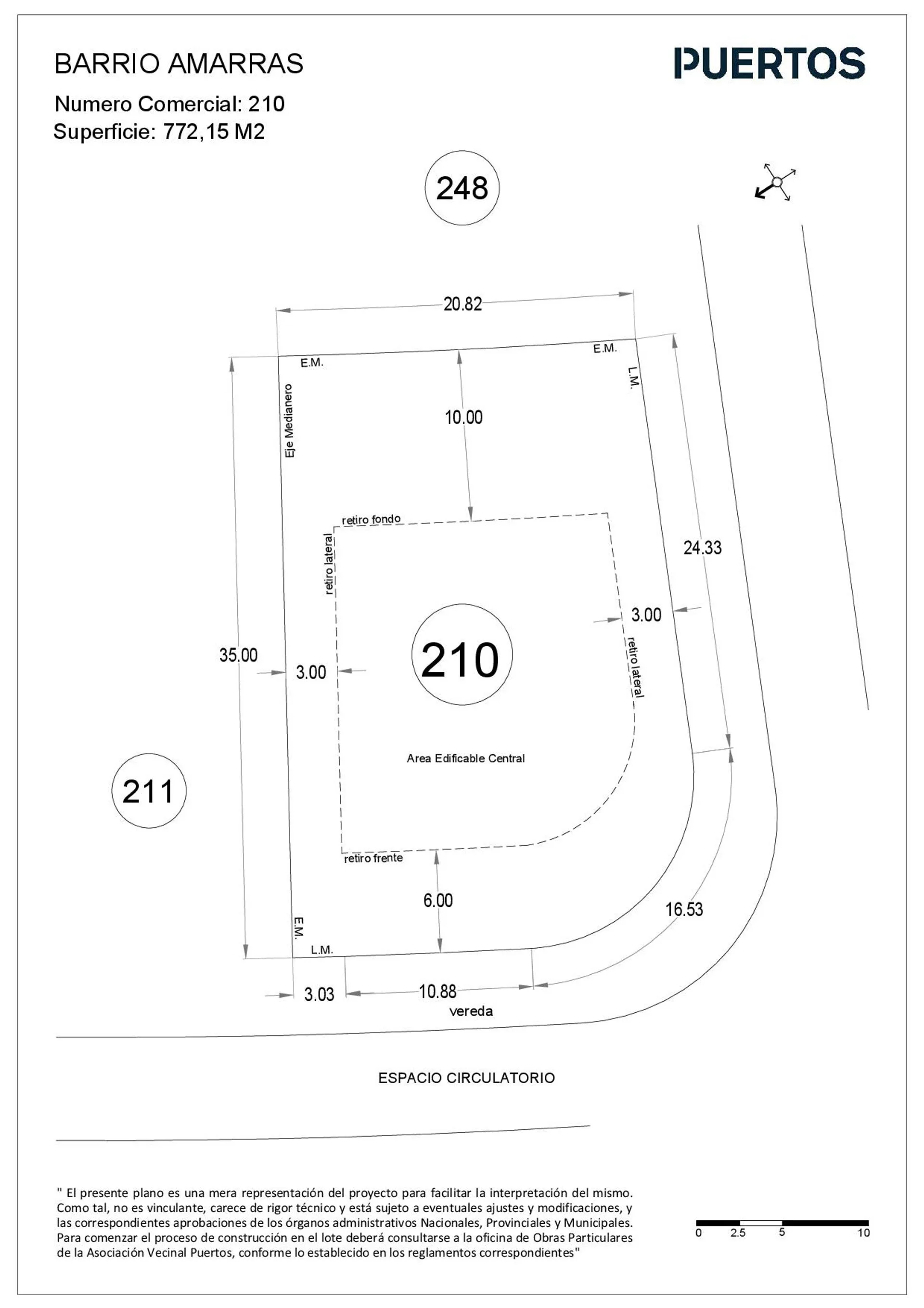 LOTE 711 M2 AMARRAS - Puertos del Lago - PERMUTA foto 5