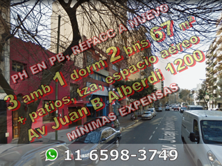 RECICLADO, EXCELENTE - PH en PB en Venta en Caballito 3 ambientes (1 dormitorio) 67 m2 + patio y terraza propios - Av Juan B. Alberdi 1200 foto 1