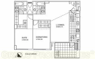 Av. del Libertador 8392. Departamento tres ambientes. Parrilla propia. Pileta, SUM. Seguridad 24hs. foto 2