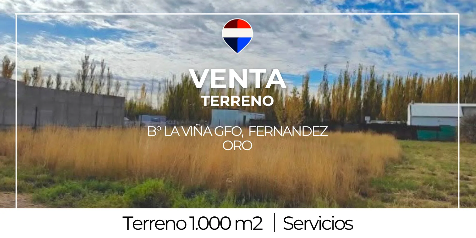 Venta Terreno 1.000 m2 -  B° La Viña GFO