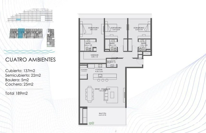 Departamento de 4 ambientes en venta con vista al rio foto 4