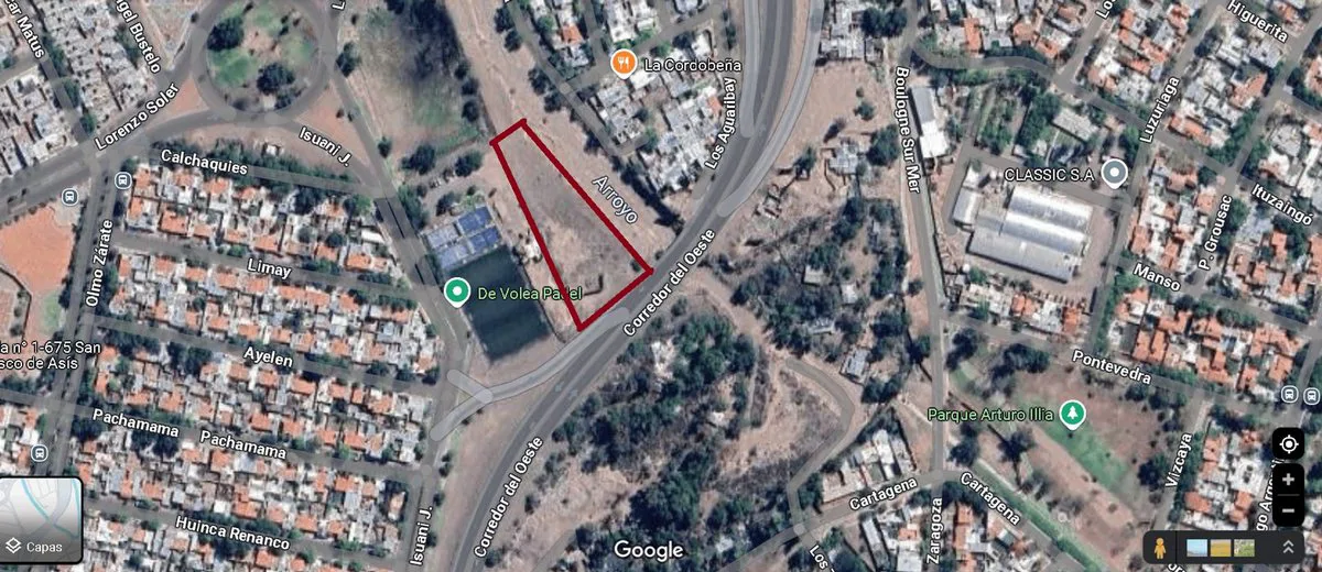 Terreno en venta sobre Corredor del Oeste